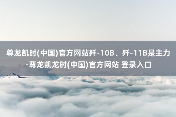 尊龙凯时(中国)官方网站歼-10B、歼-11B是主力-尊龙凯龙时(中国)官方网站 登录入口