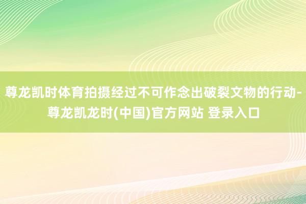 尊龙凯时体育拍摄经过不可作念出破裂文物的行动-尊龙凯龙时(中国)官方网站 登录入口